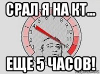 срал я на кт... еще 5 часов!