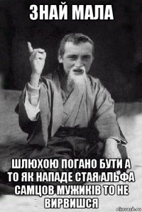 знай мала шлюхою погано бути а то як нападе стая альфа самцов мужиків то не вирвишся