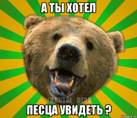 а ты хотел песца увидеть ?