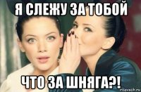 я слежу за тобой что за шняга?!