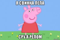 я свинка пепа сру я репом