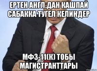 ертен англ.дан кашпай сабакка тугел келиндер мфз-11(к) тобы магистранттары