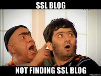 ssl blog not finding ssl blog