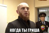  когда ты гриша