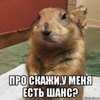  про скажи,у меня есть шанс?