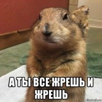  а ты все жрешь и жрешь