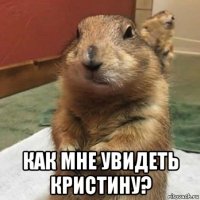  как мне увидеть кристину?