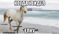 когда увидел елку