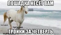 лошадка несёт вам тройки за четверть