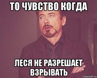 то чувство когда леся не разрешает взрывать