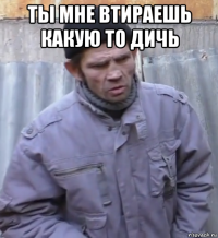 ты мне втираешь какую то дичь 