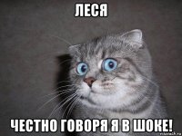 леся честно говоря я в шоке!