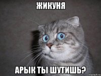 жикуня арык ты шутишь?