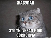 жасулан это ты украл мою сосиску!?