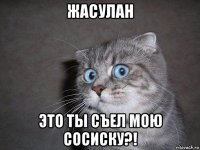 жасулан это ты съел мою сосиску?!