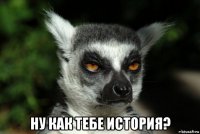  ну как тебе история?