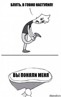 вы поняли меня