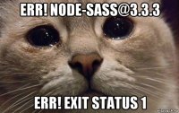 err! node-sass@3.3.3 err! exit status 1