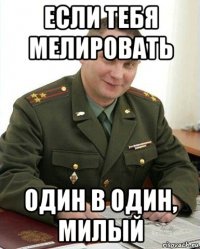 если тебя мелировать один в один, милый