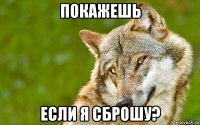 покажешь если я сброшу?