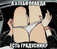 а у тебя правда есть градусник?