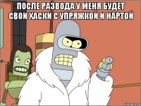 после развода у меня будет свои хаски с упряжкой и нартой 