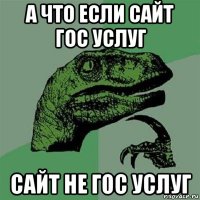 а что если сайт гос услуг сайт не гос услуг