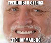 трещины в стенах это нормально