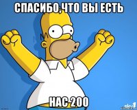 спасибо,что вы есть нас 200