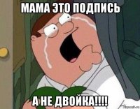 мама это подпись а не двойка!!!!