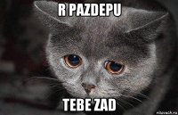 r pazdepu tebe zad