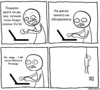 Подарок друга на др, вау, лучшие голы Азара сезона 15/16 На диске ничего не обнаружено Но...ведь...-3-ий после Месси и Роналду 