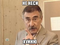 не неси хуйню