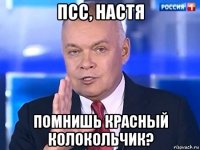 псс, настя помнишь красный колокольчик?