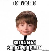 то чувство когда тебя запихнули в мем