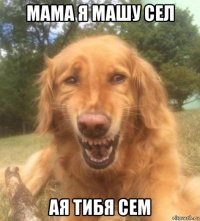 мама я машу сел ая тибя сем