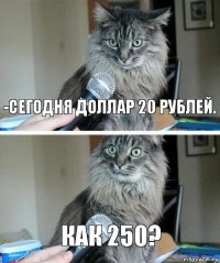 -Сегодня доллар 20 рублей. Как 250?