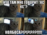 кто там мне говорит "кс кс"? колбоса?!?!?!???!!!!!