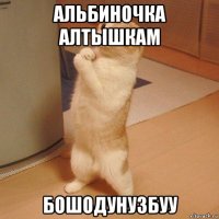 альбиночка алтышкам бошодунузбуу