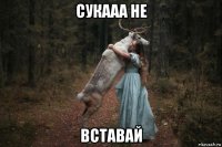 сукааа не вставай