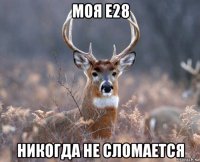 моя е28 никогда не сломается