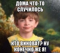 дома что-то случилось кто виноват? ну конечно же я!