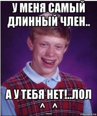 у меня самый длинный член.. а у тебя нет!..лол ^_^