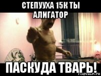 степууха 15к ты алигатор паскуда тварь!