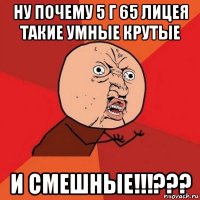 ну почему 5 г 65 лицея такие умные крутые и смешные!!!???