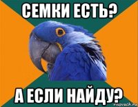 семки есть? а если найду?