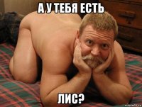 а у тебя есть лис?