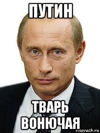 путин тварь вонючая