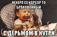 нехера се карсар то бракованный с дерьмом в нутри