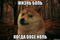 жизнь боль когда doge ноль